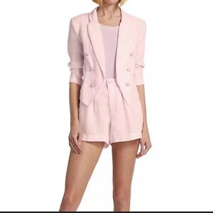 L'AGENCE Light Pink linen Blazer
